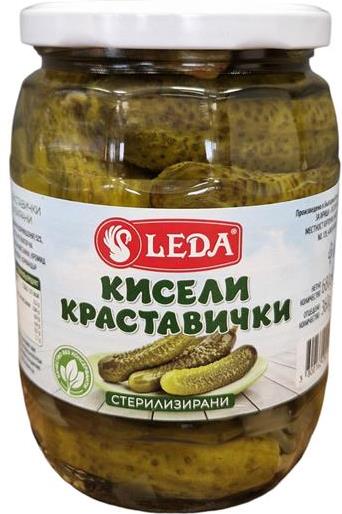 Краставички кисели Леда 680 гр. (6-9)