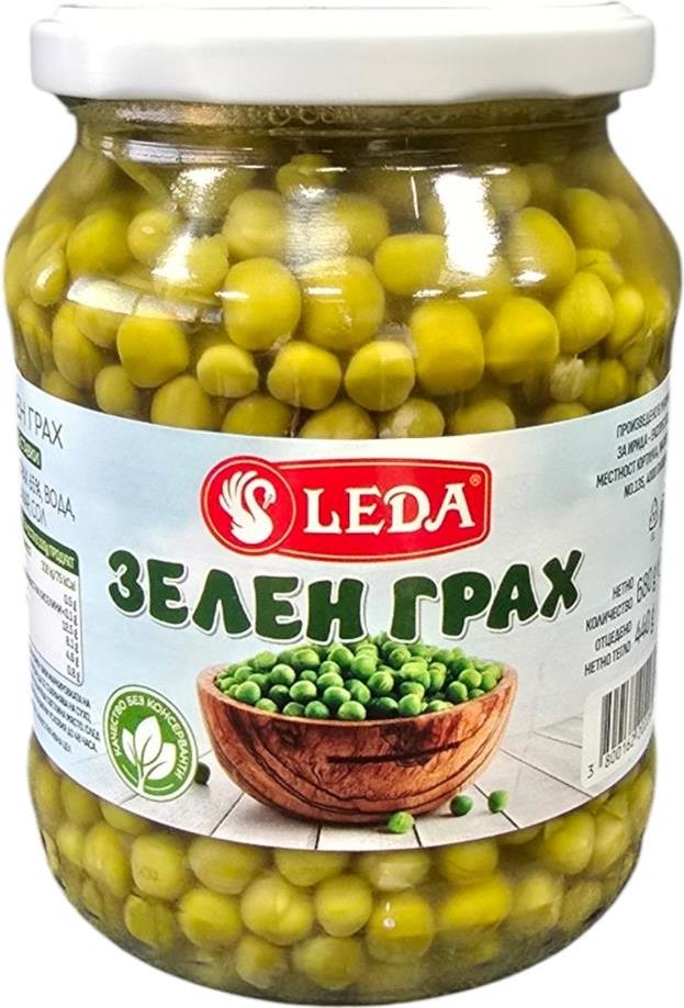 Грах млечен Леда 680 гр. (буркан)