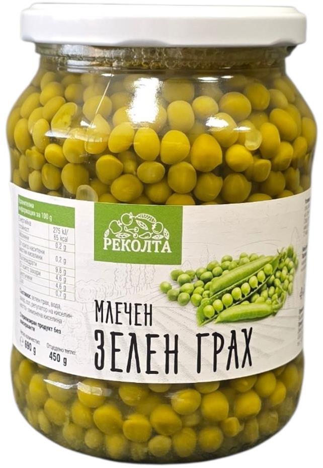 Грах млечен Реколта 690 гр. (буркан)