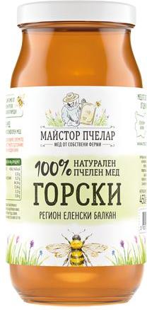 Мед 100% Майстор Пчелар Горски 450 гр.