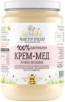 Мед - Крем 100% Майстор Пчелар 400 гр.