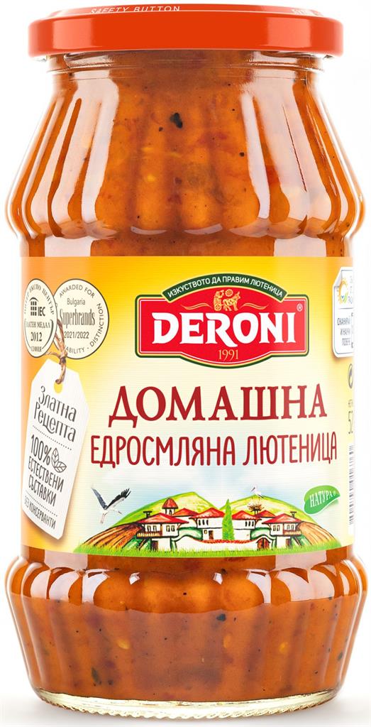 Лютеница Дерони Едросмляна Домашна 520 гр.