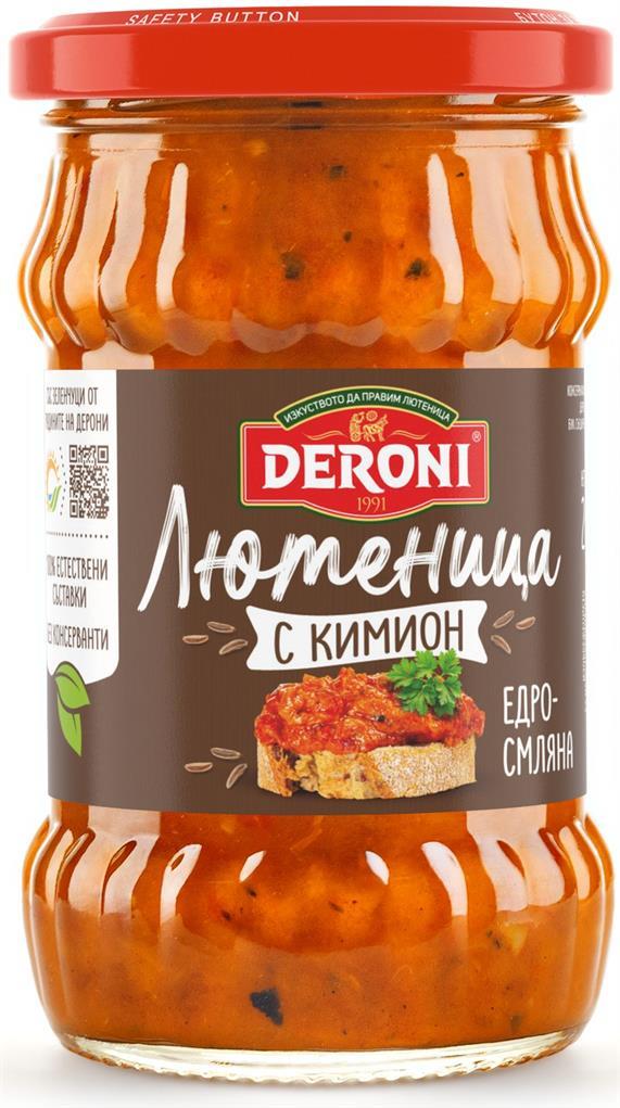 Лютеница Дерони Едросмляна 260 гр. - с Кимион